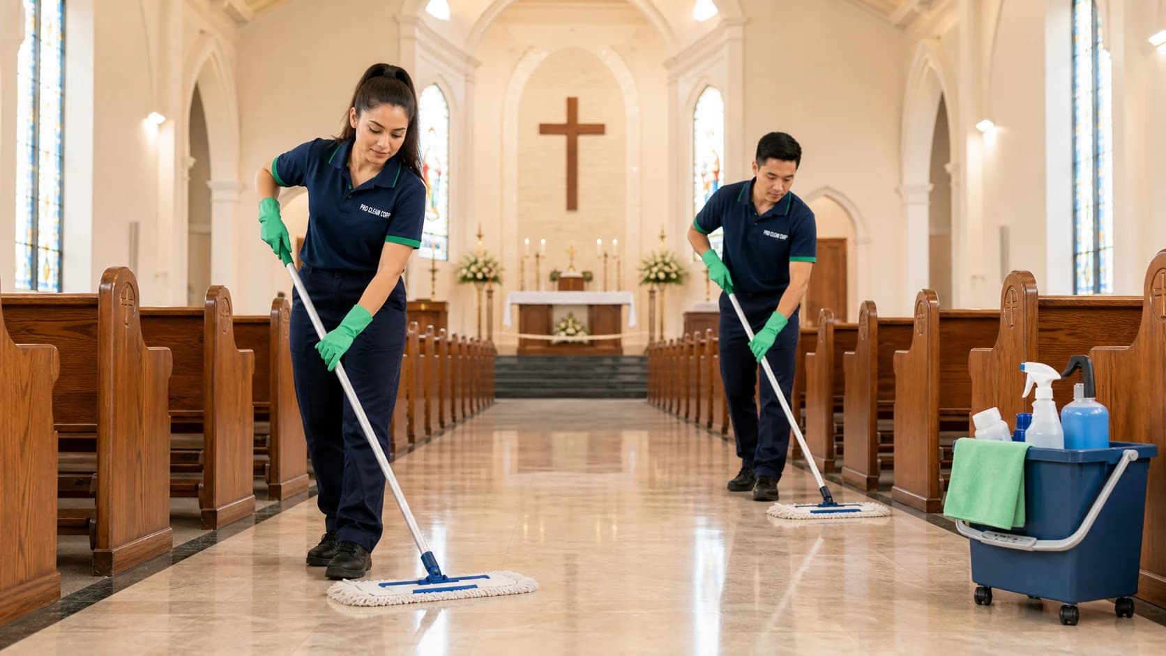 Church Cleaning specific areas covered